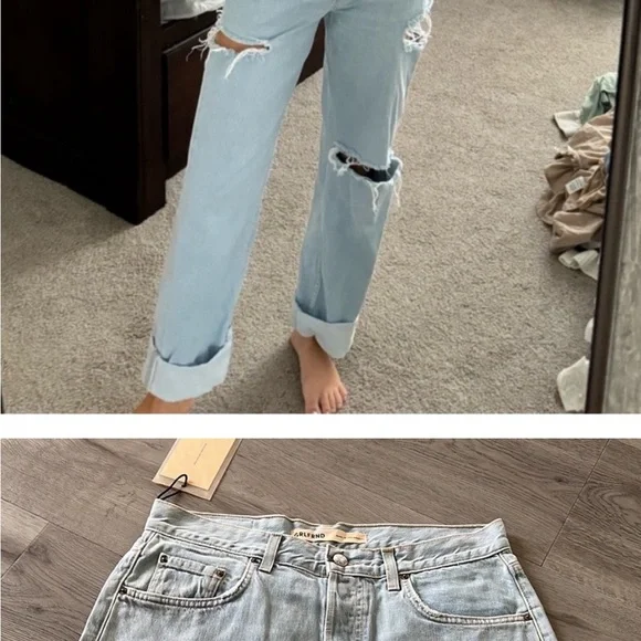 GRLFRND Bella Low Rise Boyfriend in Death Valley 24 - Picture 2 of 5